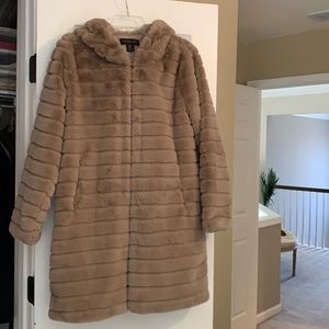 Rachel Zoe Faux Fur Coat, M